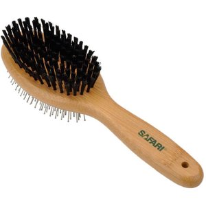 Safari Bamboo Pin & Bristle Combo Dog Brush, Large