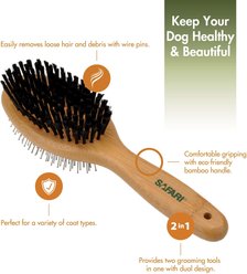 Safari Bamboo Pin & Bristle Combo Dog Brush, Large slide 2 of 4