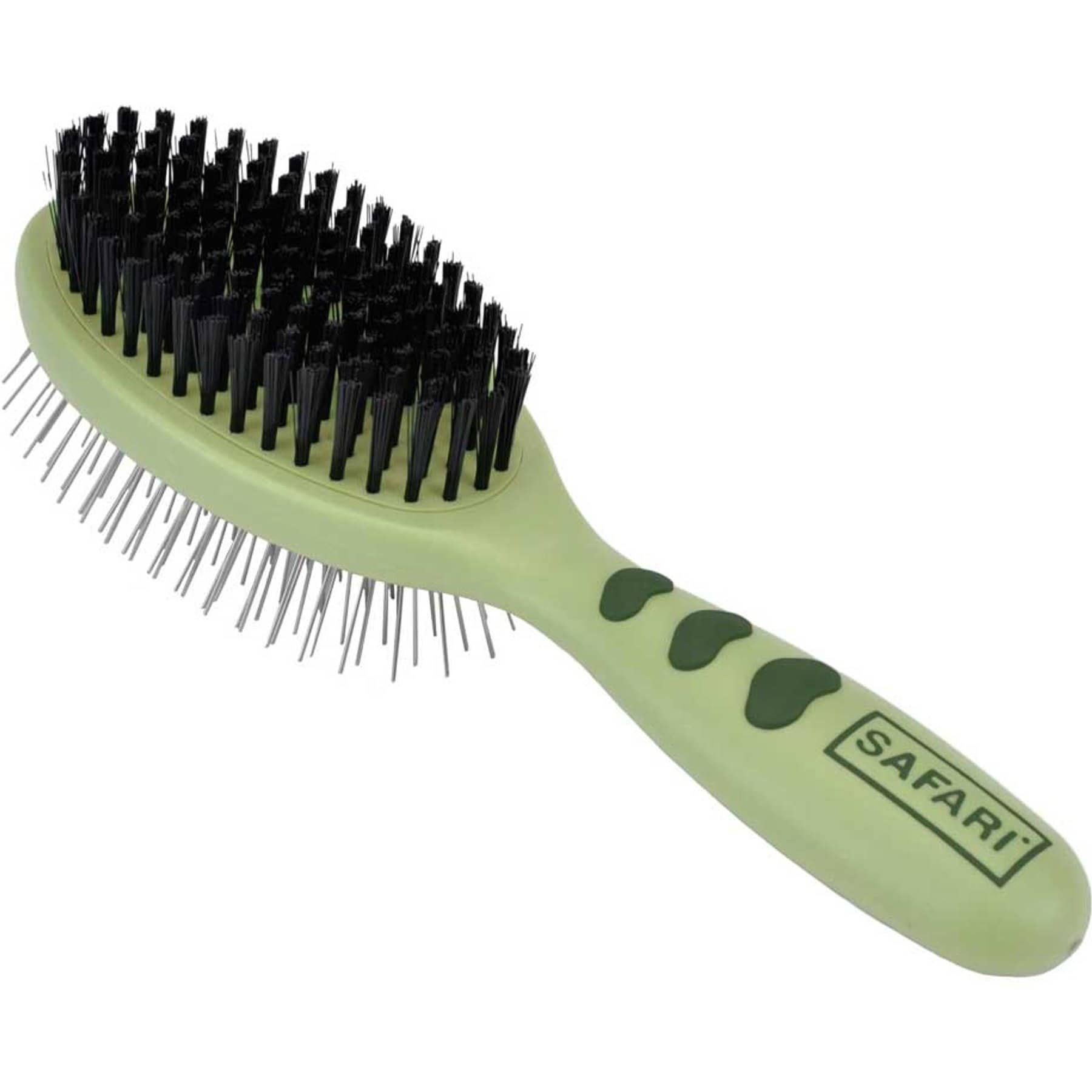 Safari Bristle Dog Brush with Wood Handle 