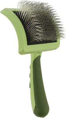 Show full view: Safari Curved with Coated Tips for Long Hair Dog Firm Slicker Brush, Large slide 8 of 10