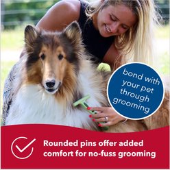 Safari Double Row Rotating Pins Undercoat Rake Dog Grooming Tool slide 2 of 4