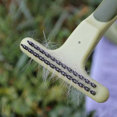 Show full view: Safari Double Row Undercoat Rake Dog Grooming Tool, Small slide 3 of 8