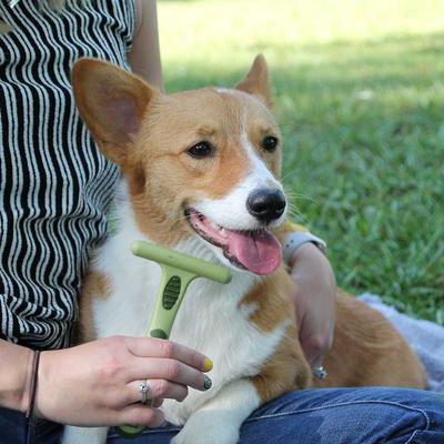 Show full view: Safari Double Row Undercoat Rake Dog Grooming Tool, Small slide 4 of 8