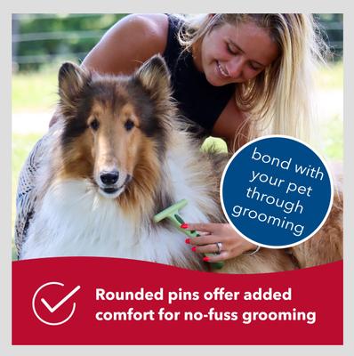 Show full view: Safari Double Row Undercoat Rake Dog Grooming Tool, Small slide 5 of 8