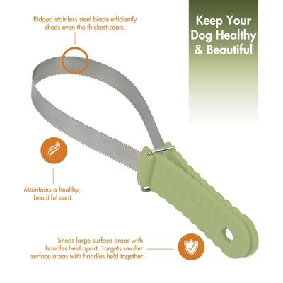 Show full view: Safari Dual-Sided Shedding Blade Dog Grooming Tool slide 2 of 9