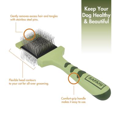 Show full view: Safari Flexible Slicker Dog Brush, Medium slide 2 of 6