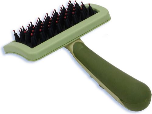 Show full view: Safari Nylon Coated Tip Short Hair Dog Brush slide 1 of 2