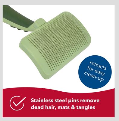 Show full view: Safari Self-Cleaning Slicker Brush for Dogs, Large slide 5 of 10