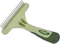 Safari Single Row Rotating Pins Undercoat Rake Dog Grooming Tool