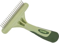 Safari Single Row Rotating Pins Undercoat Rake Dog Grooming Tool