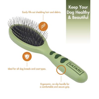 Show full view: Safari Wire Pin Brush for Dogs, Large slide 2 of 10