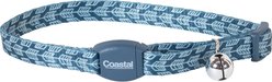 Safe Cat Adjustable Breakaway Magnetic Buckle Cat Collar, Grey Silver Arrows