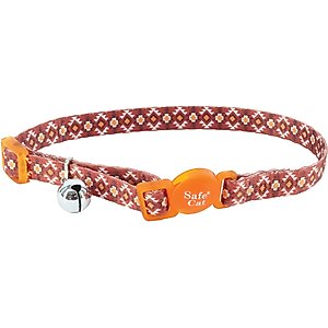 Safe Cat Fashion Adjustable Breakaway Cat Collar, 8 to 12-in neck, 3/8-in wide, Southwest