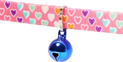Safe Cat Fashion Adjustable Breakaway Cat Collar, Multi-Colored Hearts slide 2 of 3