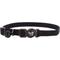 Show in main carousel: Safe Cat Snag-Proof Polyester Breakaway Cat Collar with Bell, Black, 8 to 12-in neck, 3/8-in wide slide 1 of 6
