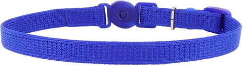 Show full view: Safe Cat Snag-Proof Polyester Breakaway Cat Collar with Bell, Blue, 8 to 12-in neck, 3/8-in wide slide 3 of 7