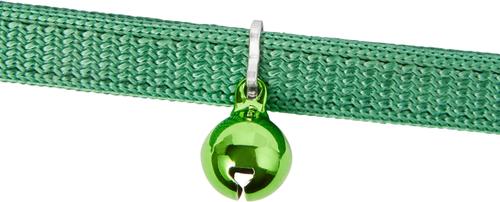 Show full view: Safe Cat Snag-Proof Polyester Breakaway Cat Collar with Bell, Hunter slide 3 of 6