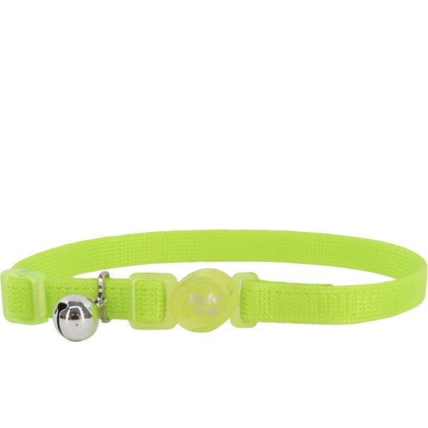 Safe Cat Fashion Breakaway Glitter Collar - 3/8" Width, 8-12" Adjustable, 8 Colors, Includes Bell 5 thumbnail image