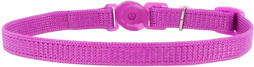 Show full view: Safe Cat Snag-Proof Polyester Breakaway Cat Collar with Bell, Orchid, 8 to 12-in neck, 3/8-in wide slide 3 of 7