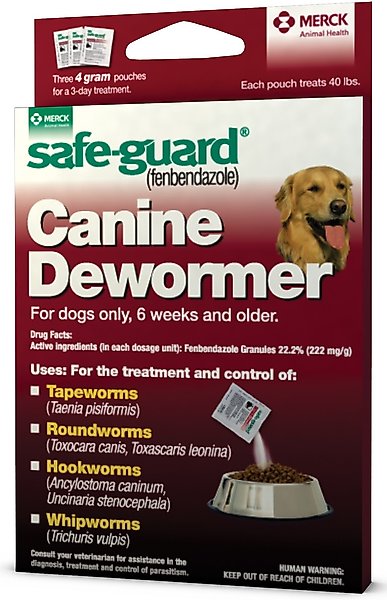 Safe-Guard Dewormer for Hookworms, Roundworms, Tapeworms & Whipworms for Large Breed Dogs