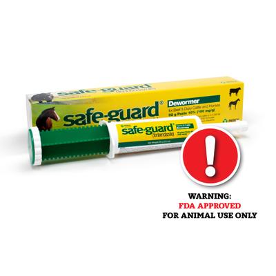 Show full view: Safe-Guard Fenbendazole 10% Paste Horse Dewormer, 92-gm tube slide 1 of 9