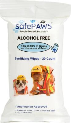 Show full view: SafePaws Sanitizing & Dog Grooming Travel Caddy Refill Bundle, 20 count slide 3 of 5