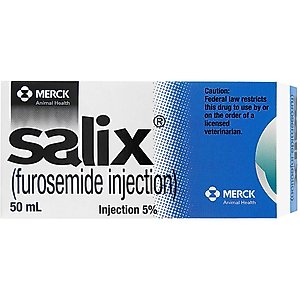 Salix (Furosemide) Injectable for Dogs, Cats & Horses, 50 mg/mL, 50mL