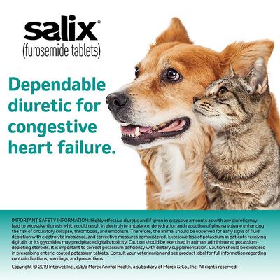 Show full view: Salix (Furosemide) Tablets for Dogs & Cats, 50-mg, 1 tablet slide 4 of 8
