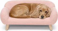 Sam's Pets Akkeri Boucle Couch Dog Bed, Pink, Small: 29-in