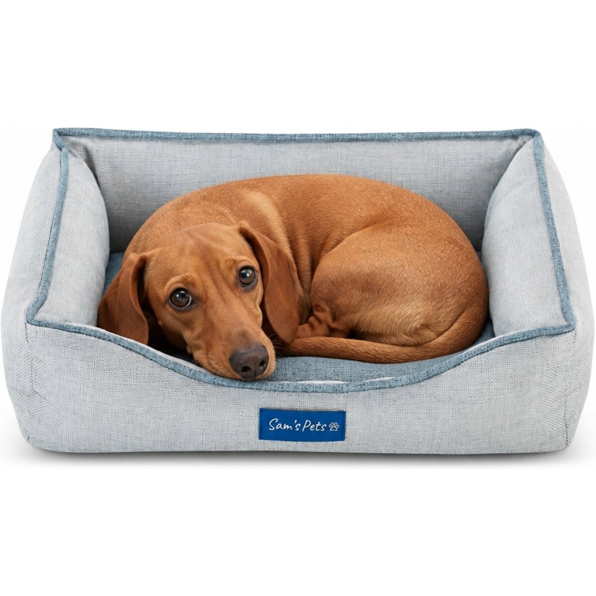 Sam's Pets Arthur Dog Bed, Gray, X-Small