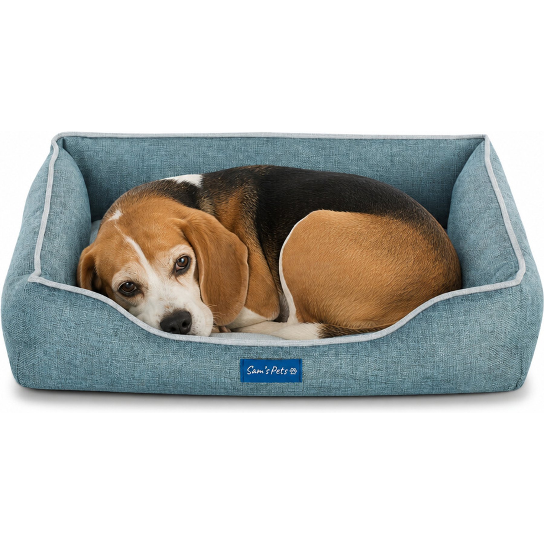 Sam's Pets Arthur Dog Bed, Teal, Small