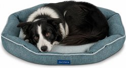 Sam's Pets Arthur Hexagon Dog Bed, Teal, Large
