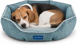 Sam's Pets Arthur Hexagon Dog Bed, Teal, Medium