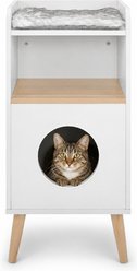 Sam's Pets Becky 32-in Bookshelf Cat Tree, White