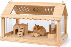 Sam's Pets Biscuit Hamster Cage, Natural Oak