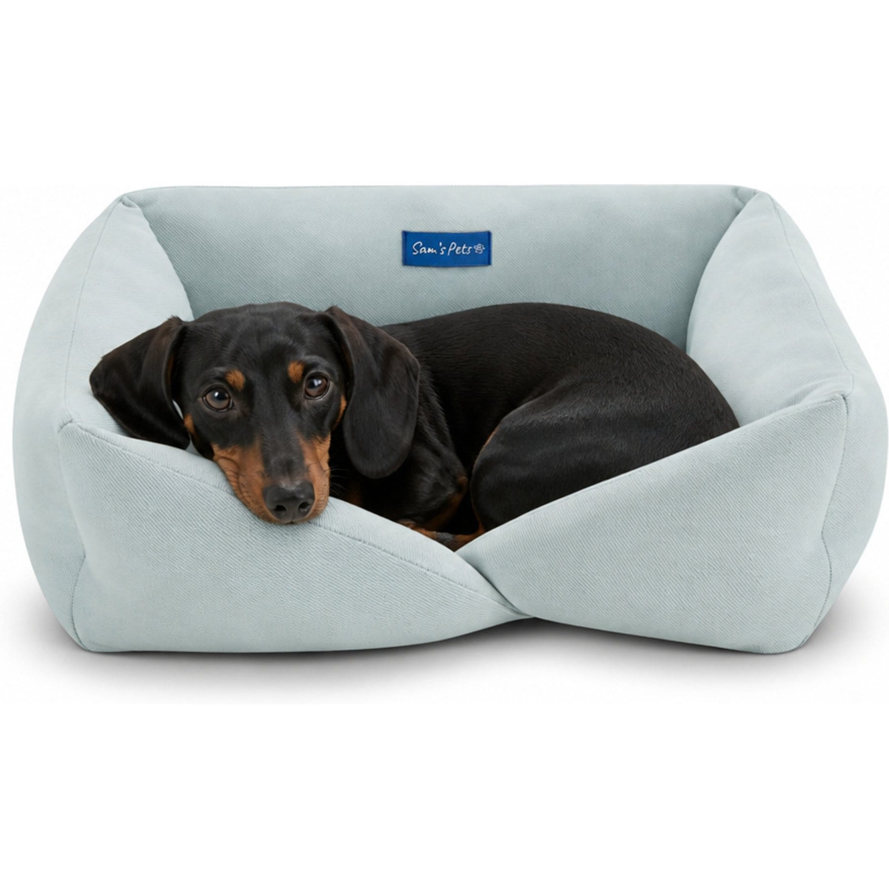 Sam's Pets Ellie Dog Bed, Light Blue, Small