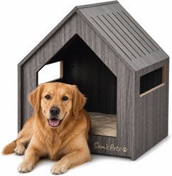 Sam's Pets Forest 23-in Dog House, Grey, Medium
