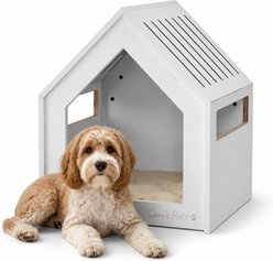 Sam's Pets Forest 23-in Dog House, White Oak, Medium