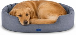 Sam's Pets Missy Round Dog Bed, Navy Blue, Large
