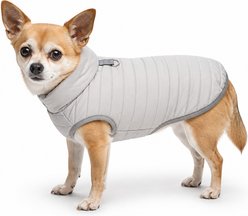Sam's Pets Monty Dog Puffer Jacket, Silver, Large