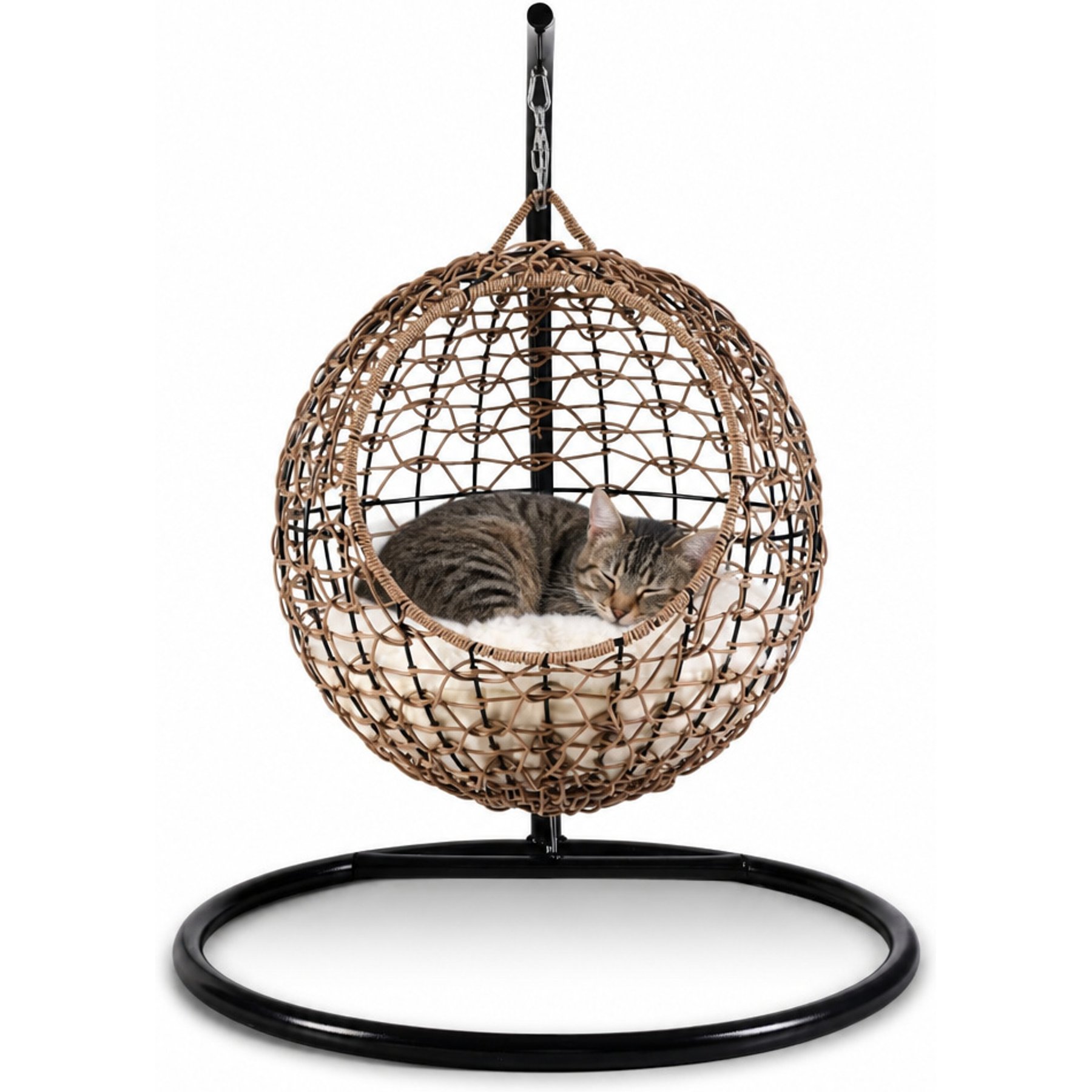 Sam's Pets Nala Hanging Egg Cat Condo, Brown