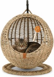 Sam's Pets Nala Hanging Egg Cat Condo, Medium, Beige