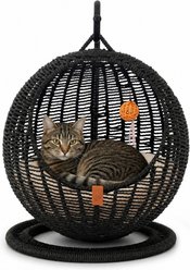 Sam's Pets Nala Hanging Egg Cat Condo, Medium, Black
