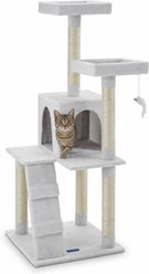 Sam's Pets Sam 50-in Tunnel & Cat Tree, White