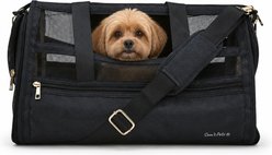 Sam's Pets Scout Dog & Cat Carrier Bag, Black, 19-in