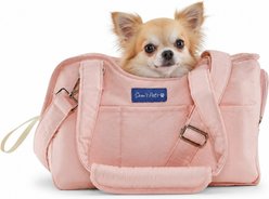 Sam's Pets Teddy Dog & Cat Carrier Bag, Pink, 14.5-in