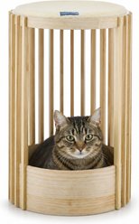 Sam's Pets Yves Furniture Style Sofa Dog & Cat Tower Bed, Natural Oak, 24-in