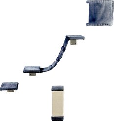 Sam's Pets Addison Wall Climber Wall Mounted Cat Tree, Grey