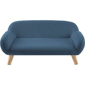 Sam's Pets Akkeri Couch Dog Bed, Blue, Medium
