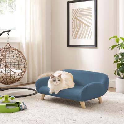 Show full view: Sam's Pets Akkeri Couch Dog Bed, Blue, Medium slide 8 of 9